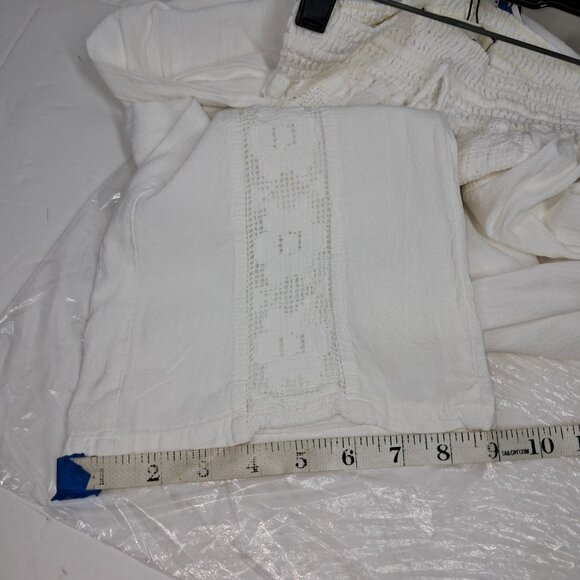 NWT's Seaspice Resort Magnolia White Small 100% Peruvian Cotton Pants - Picture 8 of 8